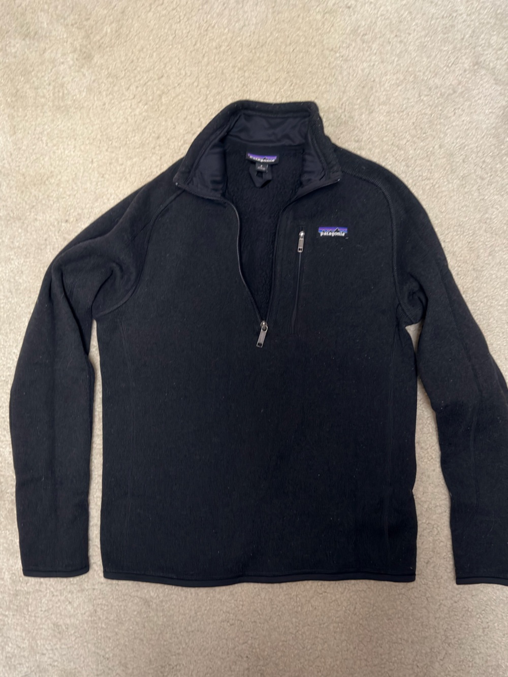 Patagonia Men's Black Better Sweater 1/4-Zip